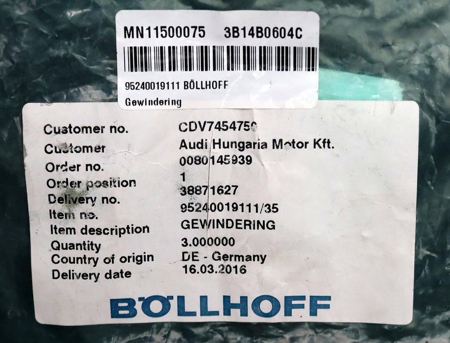 Bild des Artikels BÖLLHOFF-Gewindering-995240019111/35-Ø-außen-48mm-Ø-innen-23mm-unbenutzt