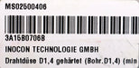Bild des Artikels INOCON-Drahtdüse-PTZ03-001-008-Ø-1,4mm-GewindeØ-5,86mm-gebraucht
