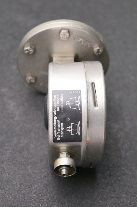 Bild des Artikels WIKA-Plattenfedermanometer-EN-837-3-0-4bar-senkrecht-Anschlussgewinde-G1/2“