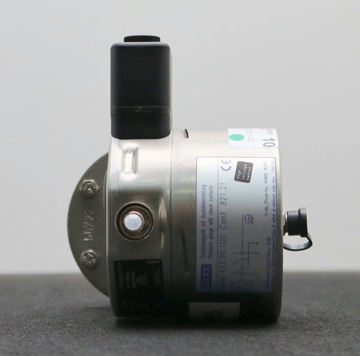 Bild des Artikels WIKA-Plattenfedermanometer-Model-433.50.100-Cont-821.21-Pro-No:-14198425-0-5bar