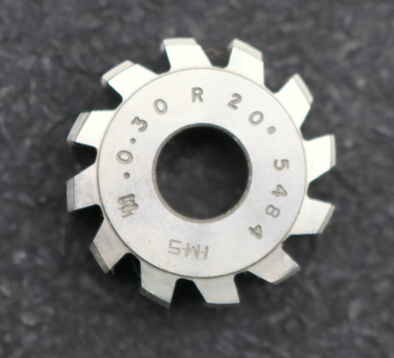Bild des Artikels IMS-Vollstahl-Wälzfräser-m=-0,30mm-20°-EGW-DIN867-1gg.-Rechts-Ø24x8xØ8mm