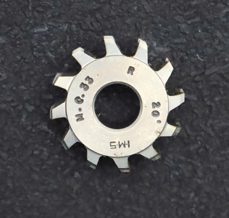 Bild des Artikels IMS-Vollstahl-Wälzfräser-m=-0,33mm-20°-EGW-DIN867-1gg.-Rechts-Ø24x8xØ8mm
