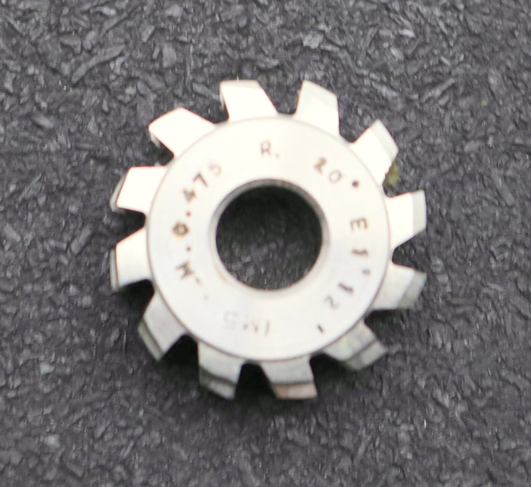 Bild des Artikels IMS-Vollstahl-Wälzfräser-m=-0,475mm-20°-EGW-DIN867-1gg.-Rechts-12-Spannuten