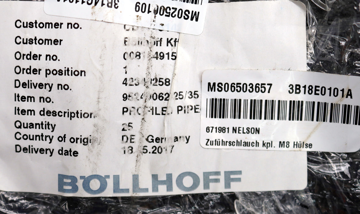 Bild des Artikels BÖLLHOFF-21m-Profilrohr-Art.Nr.-95240062025-T-Profil---Länge-21m---unbenutzt