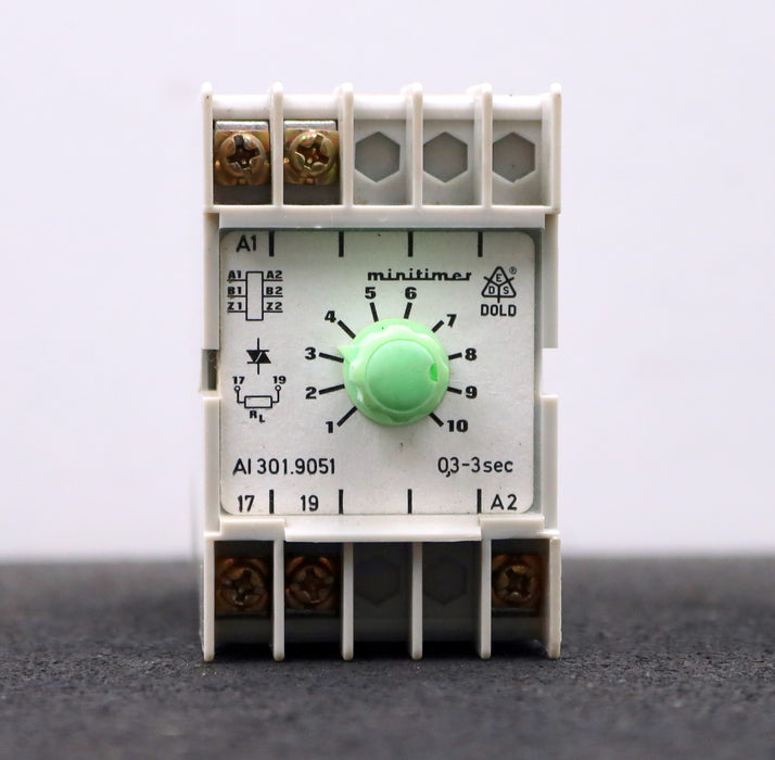 Bild des Artikels DOLD-Minitimer-Zeitrelais-AI-301.9051-I-max.-1A-I-Last-min.-15mA---0,3-3sec