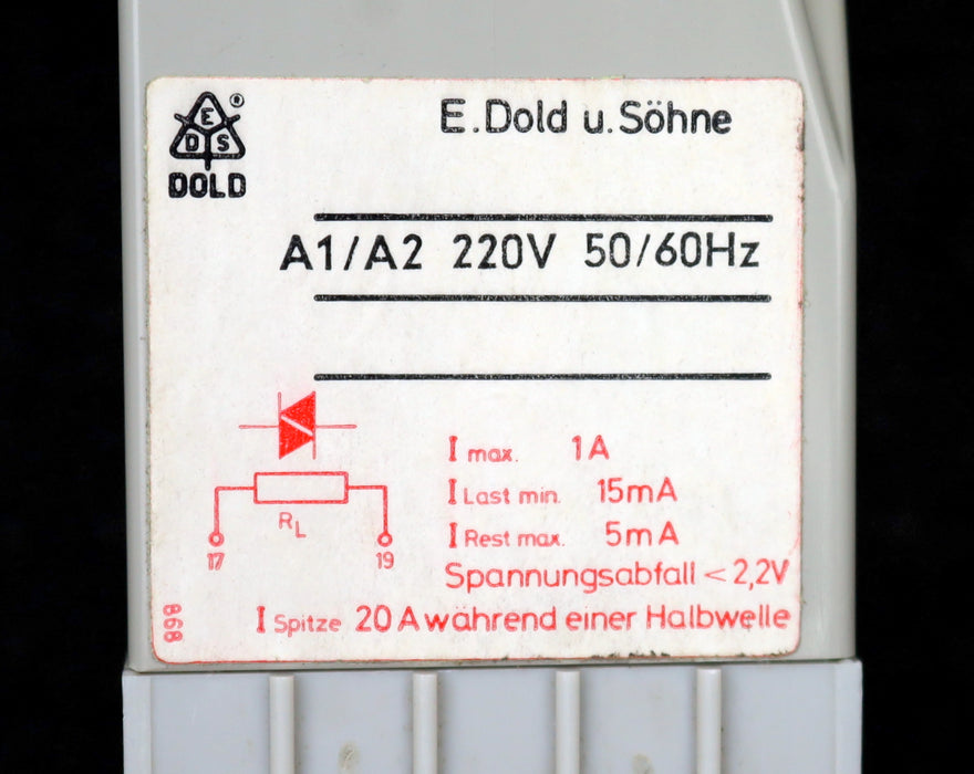 Bild des Artikels DOLD-Minitimer-Zeitrelais-AI-301.9051-I-max.-1A-I-Last-min.-15mA---0,3-3sec