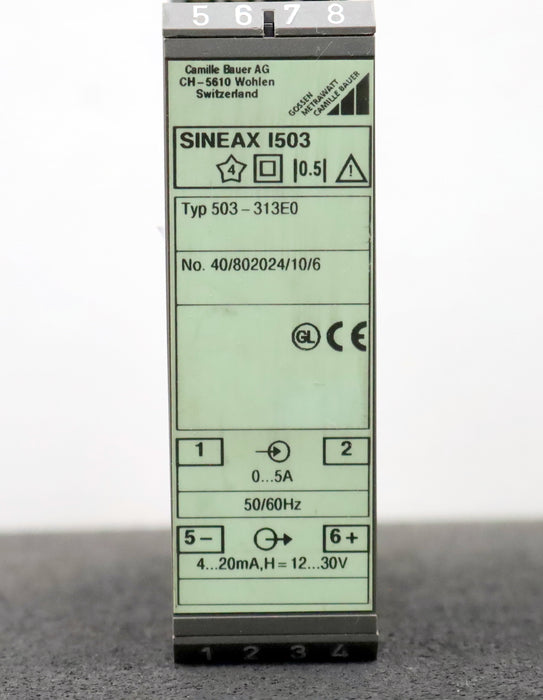 Bild des Artikels CAMILLE-BAUER-Messumformer-SINEAX-I503-Typ-503-313E0-No:-40/802024/10/6