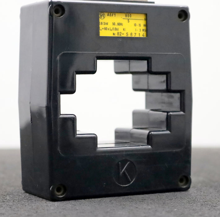 Bild des Artikels PURRMANN-&-HERR-Stromwandler-A8/1-800/1A-0,8/3kV-50/60Hz-10-15VA-kl.-1-3-M5