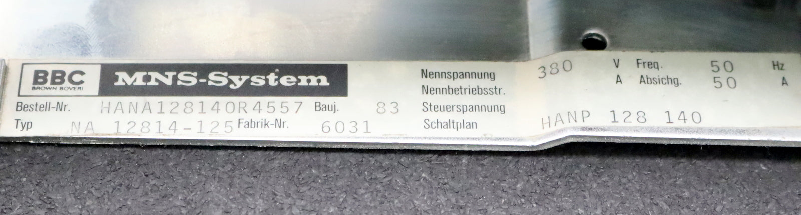 Bild des Artikels BBC-Sicherungslastschalter-SLM-00--MNS-NH-Einsätze-Gr.-00-DC22-125A/220V