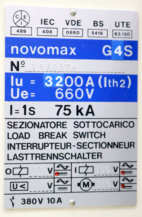 Bild des Artikels BBC-/-ABB-Leistungsschalter-NOVOMAX-G4S-Ith2=-3200A-660V-75kA-gebraucht