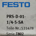 Bild des Artikels FESTO-Anschlussblock-PRS-D-01-1/4-5-SA-Art.Nr.-531478-unbenutzt-in-OVP