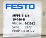 Bild des Artikels FESTO-Proportional-Druckregelventil-MPPE-3-1/8-10-010-B-Art.Nr.-161162-unbenutzt