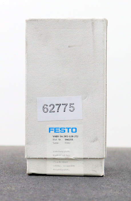 Bild des Artikels FESTO-Verkettungsplatte-VABV-S4-2HS-G18-2T2-Art.Nr.-546215-unbenutzt-in-OVP