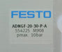 Bild des Artikels FESTO-Kompaktzylinder-Compact-cylinder-ADNGF-20-30-P-A-Art.Nr.-554225-Hub-30mm