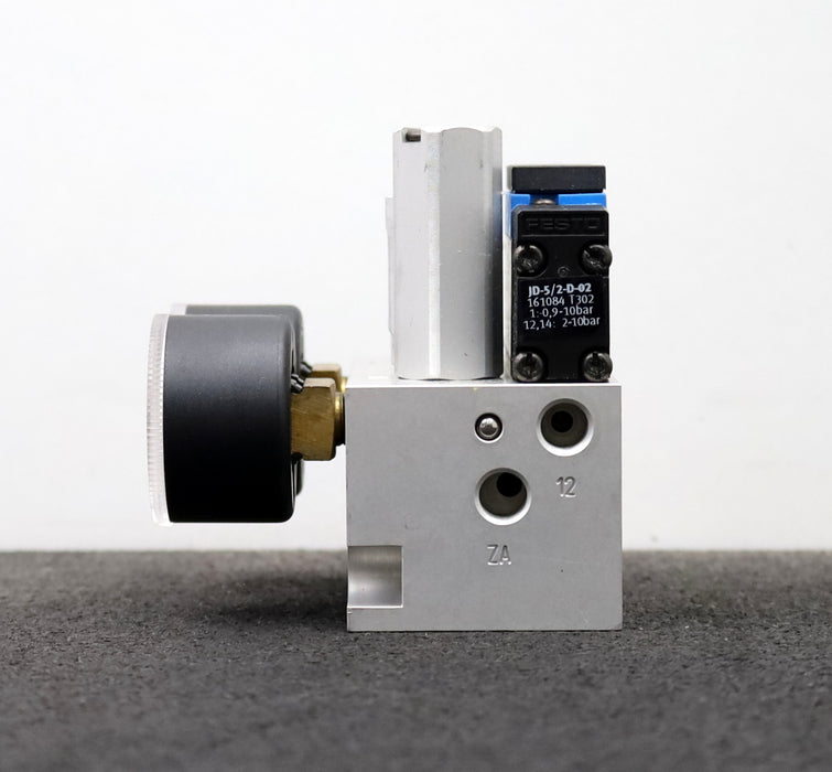 Bild des Artikels FESTO-Druck-Manometer-Compression-Gauge-RPJD-5/2-1/8-B-SA-Art.Nr.-193924