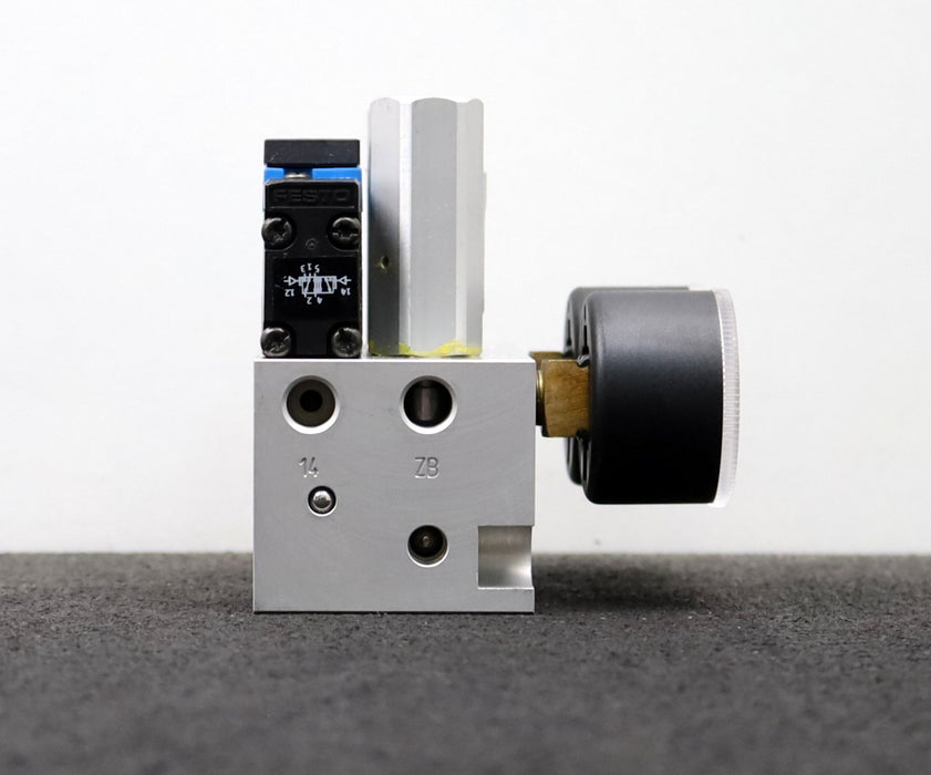 Bild des Artikels FESTO-Druck-Manometer-Compression-Gauge-RPJD-5/2-1/8-B-SA-Art.Nr.-193924