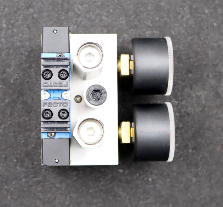 Bild des Artikels FESTO-Druck-Manometer-Compression-Gauge-RPJD-5/2-1/8-B-SA-Art.Nr.-193924