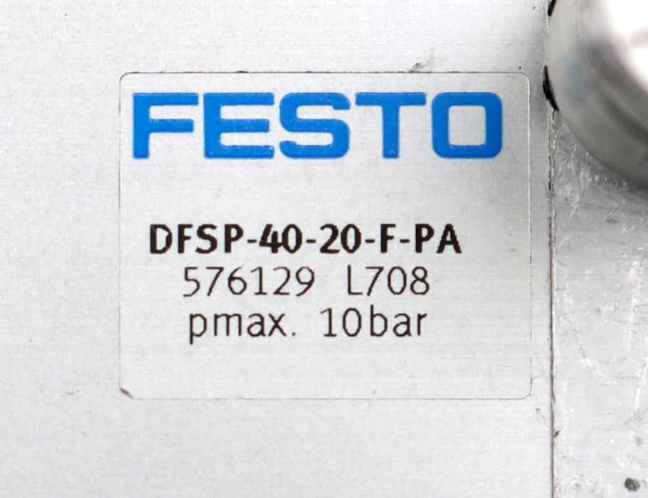 Bild des Artikels FESTO-Stopperzylinder-stopper-cylinder-DFSP-40-20-F-PA-Art.Nr.-576129