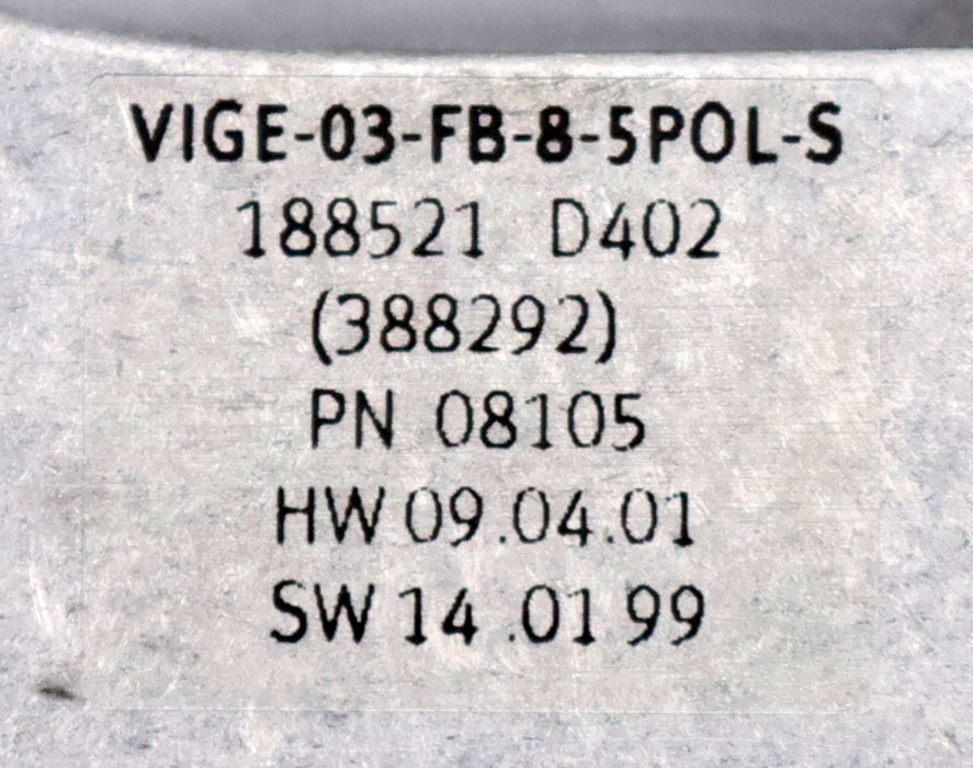 Bild des Artikels FESTO-Eingangsmodul-VIGE-03-FB-8-5POL-S-Art.Nr.-188521---ein-Mal-vormontiert