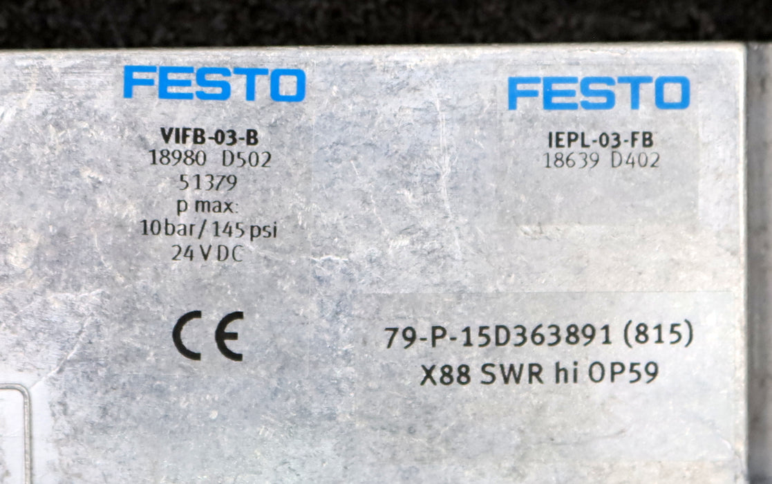 Bild des Artikels FESTO-Endplatte-IEPL-03-FB-Art.Nr.-18639-ein-Mal-vormontiert-unbenutzt