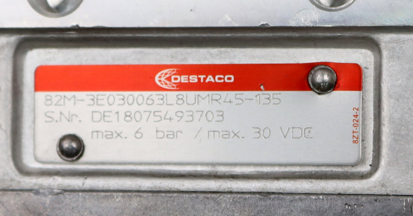 Bild des Artikels DESTACO-Automations-Kraftspanner-mit-Spannarm-82M-3E030063L8UMR45-135-max.-6bar