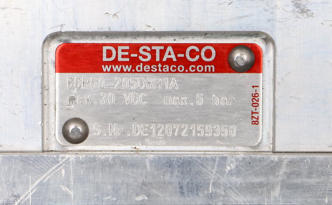 Bild des Artikels DESTACO-Stiftziehzylinder-einfache-Ausführung-86P60-205D8H1A-Kolben-Ø-63mm