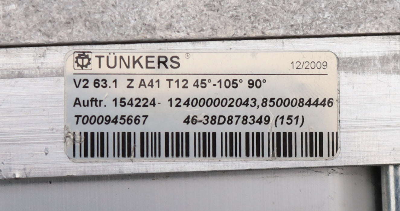 Bild des Artikels TÜNKERS-Vario-Spanner-ohne-Spannarm-V-63.1-Z-A10-T12-45°-105°-KolbenØ-63mm