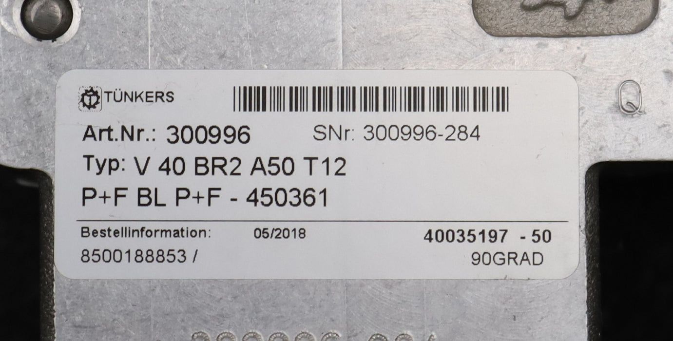 Bild des Artikels TÜNKERS-Vario-Spanner-mit-Spannarm-V-40-BR2-A50-T12-KolbenØ-40mm-120N-0-90°