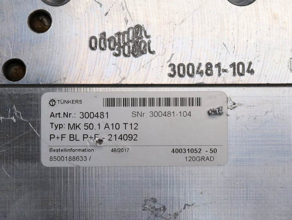 Bild des Artikels TÜNKERS-Handspanner-mit-Spannarm-ohne-Handhebel-MK-50.1-A10-T12-KolbenØ-50mm