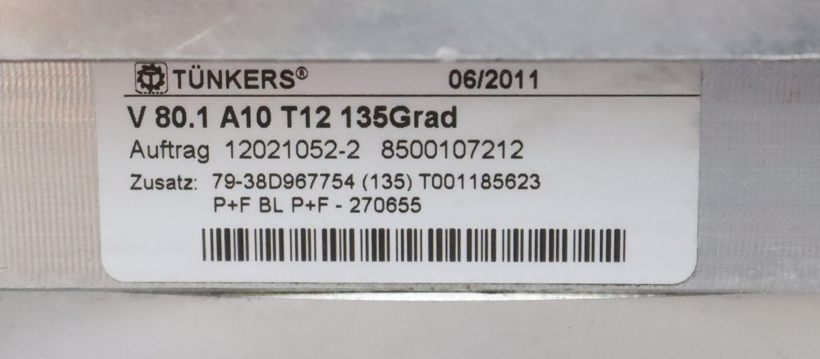 Bild des Artikels TÜNKERS-Vario-Spanner-mit-Spannarm-V-80.1-Z-A10-T12-135°-KolbenØ-80mm-unbenutzt