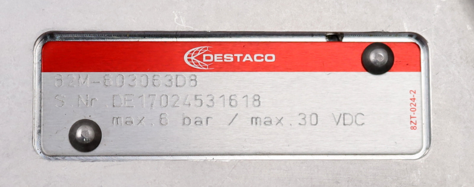 Bild des Artikels DESTACO-Automations-Kraftspanner-82M-603063D8-Haltemoment-1000Nm-unbenutzt