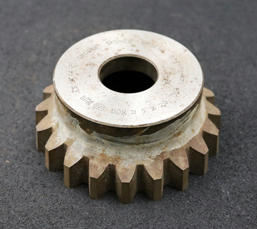 Bild des Artikels PWS-Glockenschneidrad-für-Zahnwellen-DIN5480-m=5mm-EGW-30°-Z=20-Restbreite-12mm