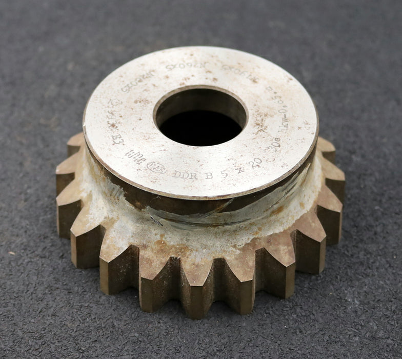 Bild des Artikels PWS-Glockenschneidrad-für-Zahnwellen-DIN5480-m=5mm-EGW-30°-Z=20-Restbreite-12mm