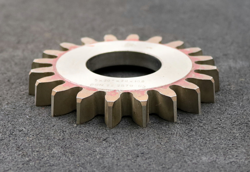 Bild des Artikels TOS-Scheibenschneidrad-m=5mm-EGW-20°-Z=20-Ø113x15xØ1-3/4"-mit-Beschichtung