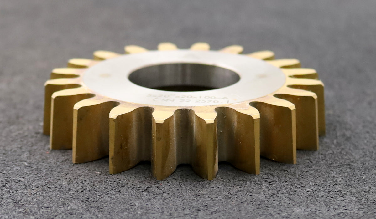 Bild des Artikels TOS-Scheibenschneidrad-m=5mm-EGW-20°-Z=20-Ø113x22xØ1-3/4"-Qualität-A-HSS30