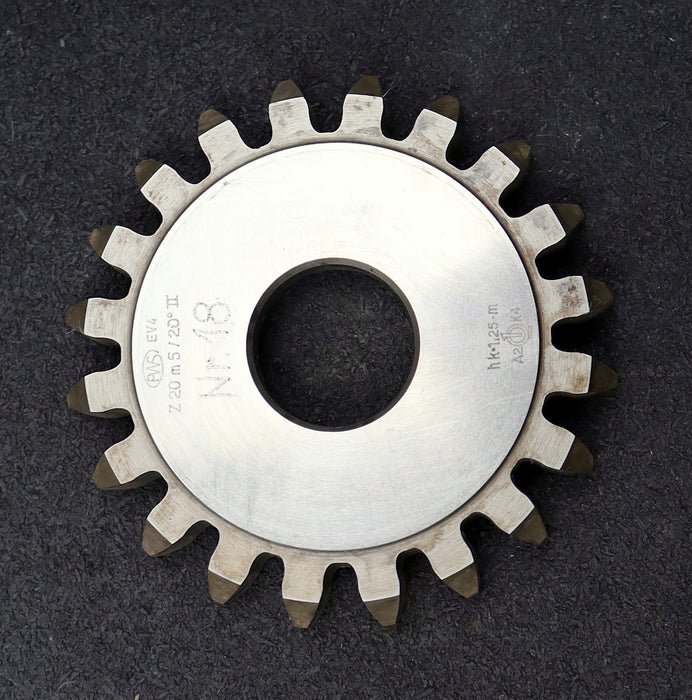 Bild des Artikels PWS-Scheibenschneidrad-m=5mm-EGW-20°-Z=20-hk-1,25m-BP-II-Restbreite-8mm