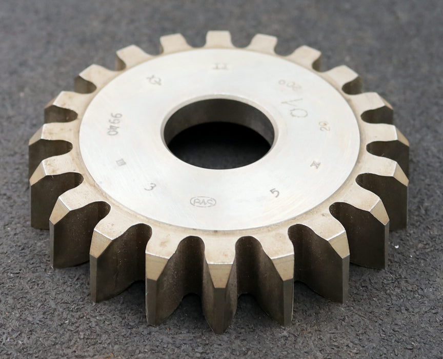 Bild des Artikels PWS-Scheibenschneidrad-m=5mm-EGW-20°-Z=20-BP-II-Ø114x22xØ1-1/4"-gebraucht