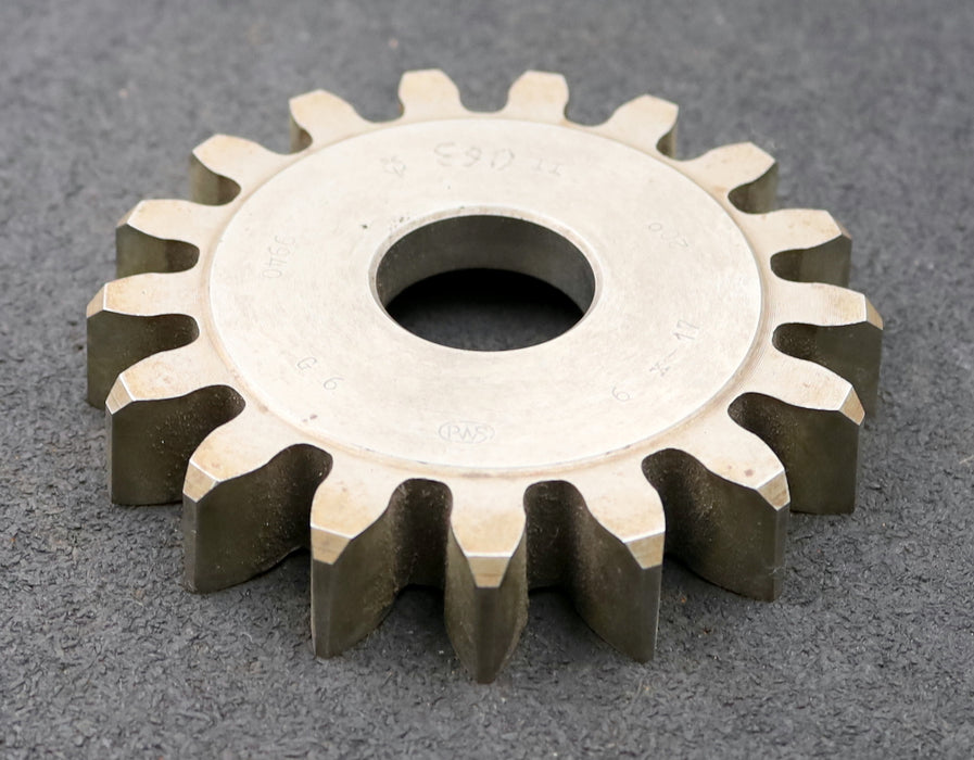 Bild des Artikels PWS-Scheibenschneidrad-m=6mm-EGW-20°-Z=17-BP-II-Ø117x21xØ1-1/4"-gebraucht