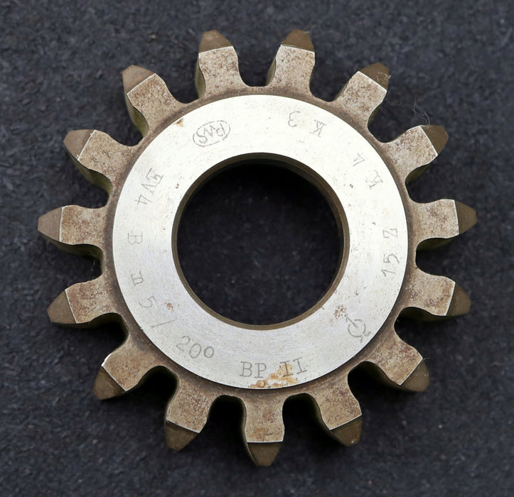 Bild des Artikels PWS-Scheibenschneidrad-m=5mm-EGW-20°-Z=15-BP-II-Ø88x23xØ1-1/4"-Qualität-B