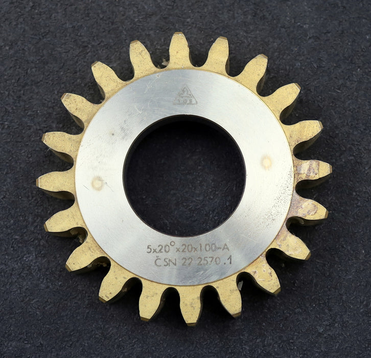 Bild des Artikels TOS-Scheibenschneidrad-m=5mm-EGW-20°-Z=20-Ø114x24xØ1-3/4"-Qualität-A-gebraucht