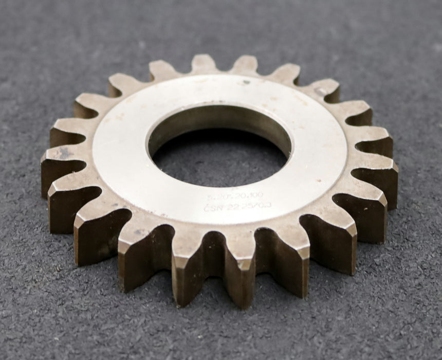 Bild des Artikels TOS-Scheibenschneidrad-gear-shaper-m=5mm-EGW-20°-Z=20-Ø114x17xØ1-3/4"-gebraucht
