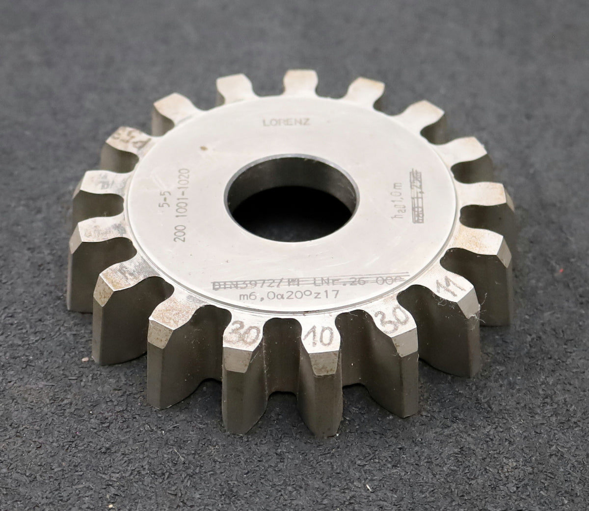 LORENZ Scheibenschneidrad gear shaper m= 6mm EGW 20° Z= 17 ha0 1,0m ...