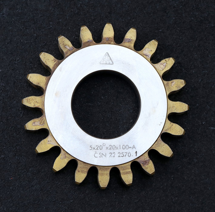 Bild des Artikels TOS-Scheibenschneidrad-gear-shaper-m=-5mm-EGW-20°-Z=-20-Ø112x15xØ1-3/4"