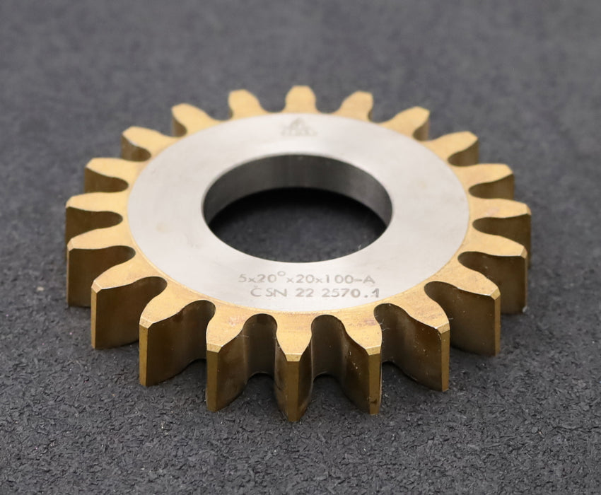 Bild des Artikels TOS-Scheibenschneidrad-gear-shaper-m=5mm-EGW-20°-Z=20-Ø113x17xØ1-3/4"-Qualität-A