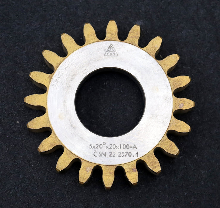 Bild des Artikels TOS-Scheibenschneidrad-gear-shaper-m=5mm-EGW-20°-Z=20-Ø113x17xØ1-3/4"-Qualität-A