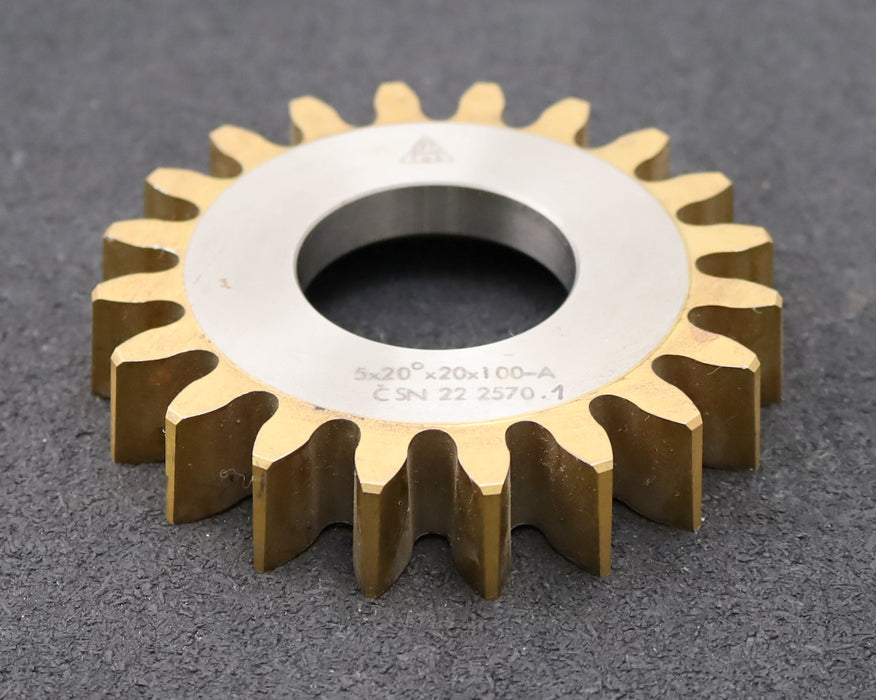 Bild des Artikels TOS-Scheibenschneidrad-gear-shaper-m=-5mm-EGW-20°-Z=-20-Ø113x21xØ1-3/4"