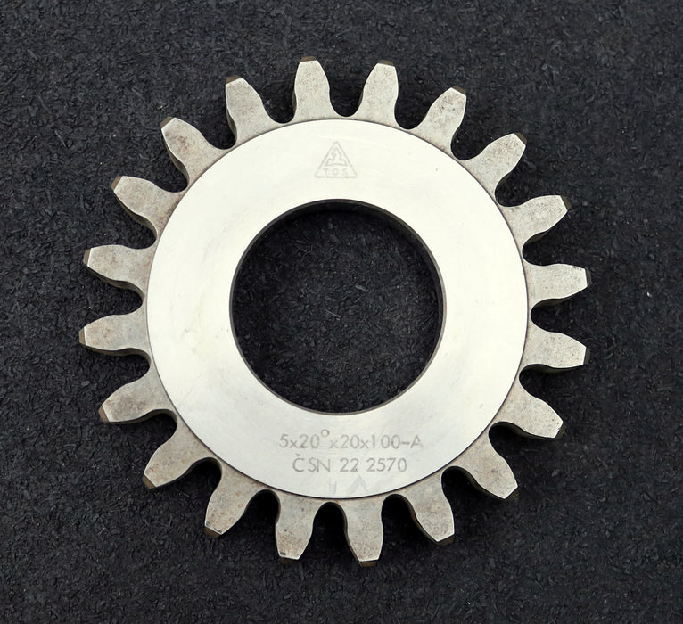 Bild des Artikels TOS-Scheibenschneidrad-gear-shaper-m=-5mm-EGW-20°-Z=-20-Ø111x14xØ1-3/4"