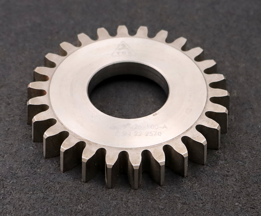Bild des Artikels TOS-Scheibenschneidrad-gear-shaper-m=-4mm-EGW-20°-Z=-26-Ø114x17xØ1-3/4"