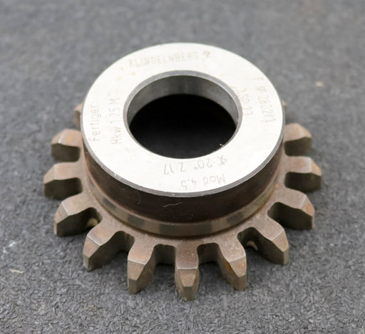 Bild des Artikels KLINGELNBERG-Scheibenschneidrad-m=-4,5mm-EGW-20°-Z=17-Hkw-1,25m-Ø85x32xØ1-1/4"