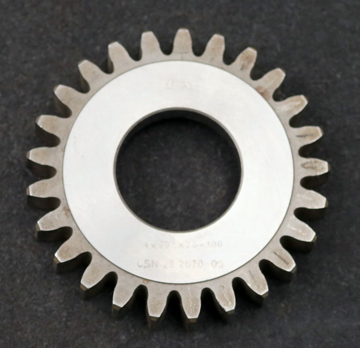 Bild des Artikels TOS-Scheibenschneidrad-gear-shaper-m=4mm-EGW-20°-Z=25-Ø110x18xØ1-3/4"-gebraucht